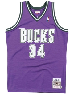 Топ NBA Milwaukee Bucks 2000 Ray Allen Authentic, фиолетовый Mitchell and ness