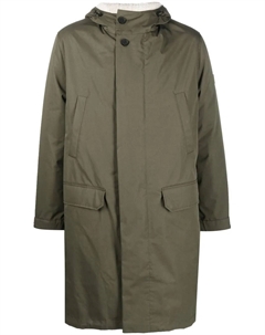 Парка с капюшоном и меховой подкладкой, зеленый Yves salomon