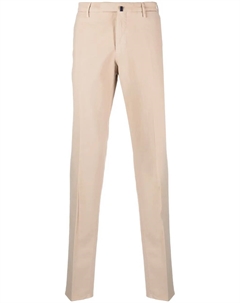 Брюки чинос со складками, нейтральный Incotex