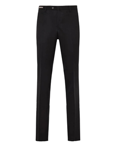 Шерстяные брюки с необработанным краем, черный Corneliani