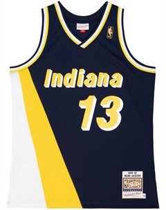 Топ NBA Indiana Pacers 96 Mark Jackson, синий Mitchell and ness