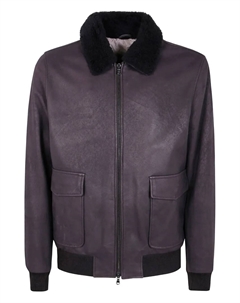 Бостонская куртка с отделкой из овчины, фиолетовый Barba