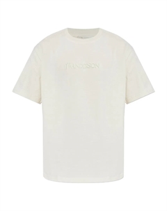 Футболка с флокированным логотипом, нейтральный Jw anderson