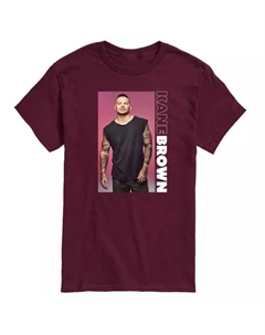 Мужская футболка с принтом Кейна Брауна, цвет maroon Licensed character