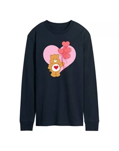 Мужская футболка Care Bears с длинным рукавом и принтом нежного сердца, синий Licensed character