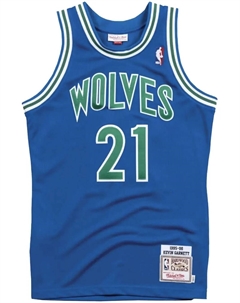 Топ NBA Minnesota Timberwolves 1995 Kevin Garnett Authentic, синий Mitchell and ness