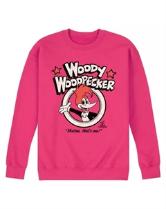 Мужская флисовая толстовка "Woody Woodpecker" с надписью "Yesiree, that's me", розовый Licensed character