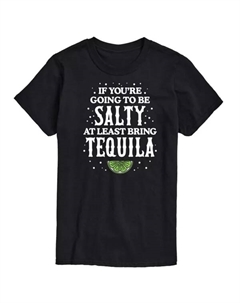Мужская футболка с принтом "Будь дерзким, принеси текилу" Be Salty Bring Tequila, черный Licensed character