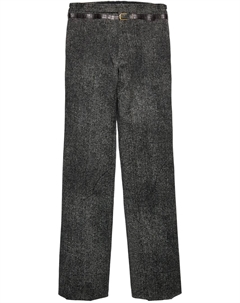 Габардиновые брюки, серый Prada