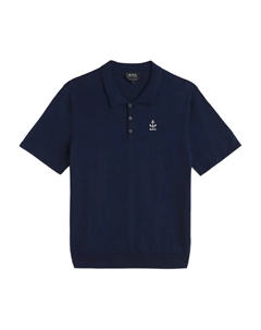 Рубашка-поло с эмблемой якоря, синий A.p.c.