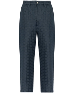 Джинсы с монограммой, синий Givenchy