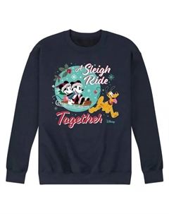 Мужская флисовая кофта для катания на санях, синий Disney