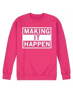 Мужская флисовая толстовка «Make it happen», пурпурный Licensed character