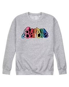 Мужская флисовая кофта с принтом логотипа Barbie Pride, серый Licensed character