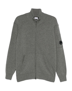 Кардиган на молнии с линзами, серый C.p. company