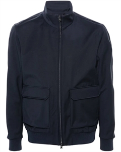 Бомбер из вирджинской шерсти, синий Herno