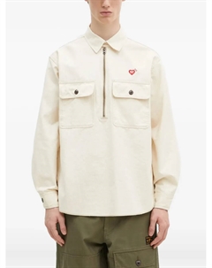 Рубашка на молнии с логотипом, нейтральный Human made