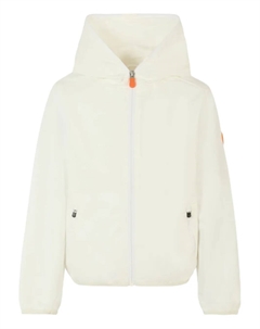 Куртка на молнии с капюшоном, белый Save the duck kids