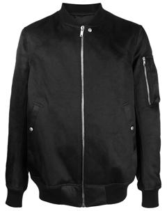 Атласный бомбер, черный Rick owens