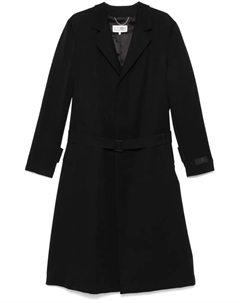 Тренч с поясом, черный Mm6 maison margiela