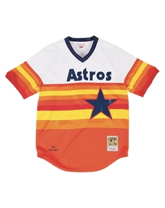 Футболка MLB Houston Astros 80 Nolan Ryan, оранжевый Mitchell and ness