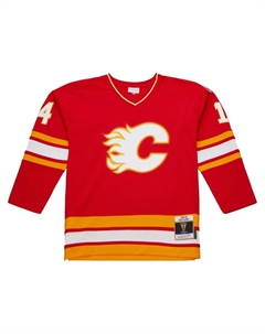 Топ Calgary Flames 1988/89 Theo Fleury Power Play, красный Mitchell and ness