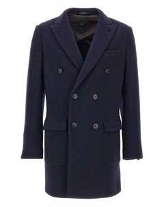 Пальто из смесовой шерсти, синий Fay
