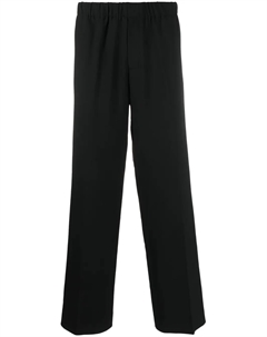 Широкие брюки с эластичным поясом, черный Sandro