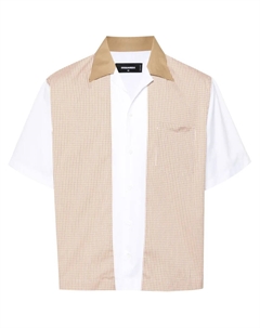 Рубашка в клетку, белый Dsquared2