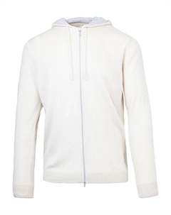 Кашемировый свитер на молнии с капюшоном, нейтральный Eleventy