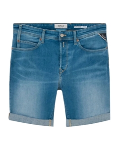 Джинсовые шорты с манжетами, синий Replay