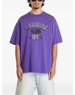Футболка с логотипом из страз, фиолетовый A bathing ape®