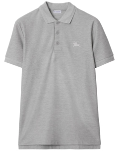 Рубашка поло с вышитым логотипом, серый Burberry