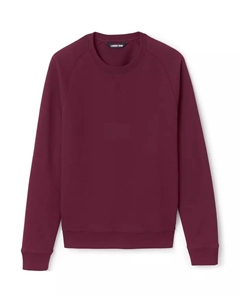 Мужской свитшот с круглым вырезом, красный Lands' end