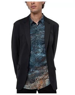 Мужской облегающий пиджак Performance, синий Hugo boss