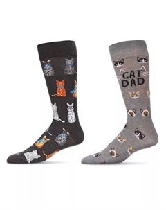 Мужские носки Crew Animal Assortment, пара из 2 штук, серый Memoi