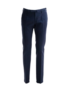 Брюки без защипов, синий Incotex