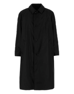 Тренч на пуговицах, черный Prada