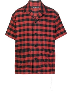Клетчатая рубашка с вышивкой, красный Mastermind world