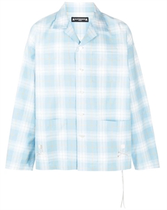 Клетчатая рубашка с длинными рукавами, синий Mastermind world