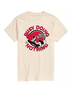 Мужская футболка с принтом "Дятел Вуди бездельничает", бежевый Licensed character