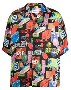 Рубашка с короткими рукавами и графичным принтом, черный Ambush