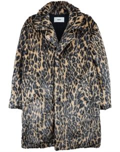 Шуба из искусственного меха с леопардовым принтом, нейтральный Saint mxxxxxx