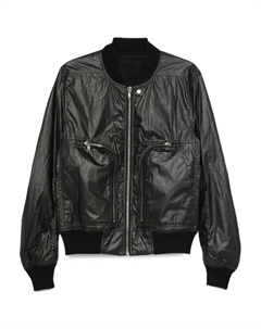 Бомбер на молнии, черный Rick owens