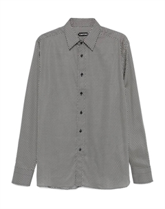 Рубашка в горох, черный Tom ford