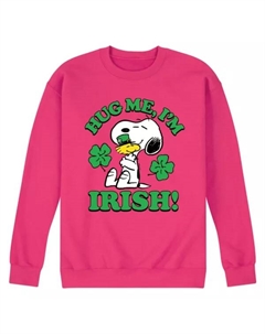 Мужская футболка с длинным рукавом "Peanuts Hum me I'm Irish", розовый Licensed character