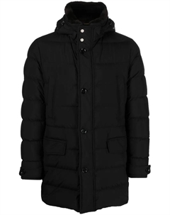 Парка с воротником из овчины, черный Moorer