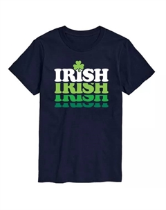 Мужская футболка в ирландском ретро стиле с принтом, синий Licensed character