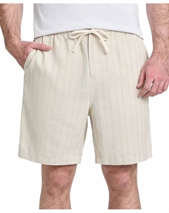 Мужские шорты Fletcher из льна на завязках, классический крой, коричневый/бежевый Guess