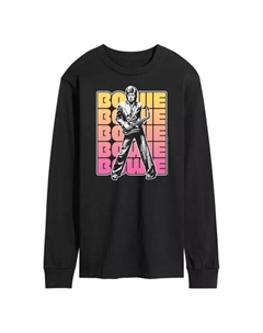 Мужская футболка с длинным рукавом David Bowie, черный Licensed character